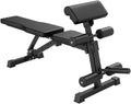 Adjustable Weight Bench with Preacher Curl Pad & Leg Developer, Multi-Functional Strength Training Bench for Home Gym, Incline/Decline/Flat Workout Bench for Full-Body Exercise