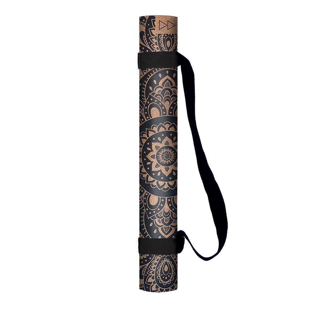 YOGA DESIGN LAB | The Cork Yoga Mat | Eco Luxury | Ideal for Hot Yoga, Power, Bikram, Ashtanga, Sweaty Workouts | Studio Quality | Includes Carrying Strap!