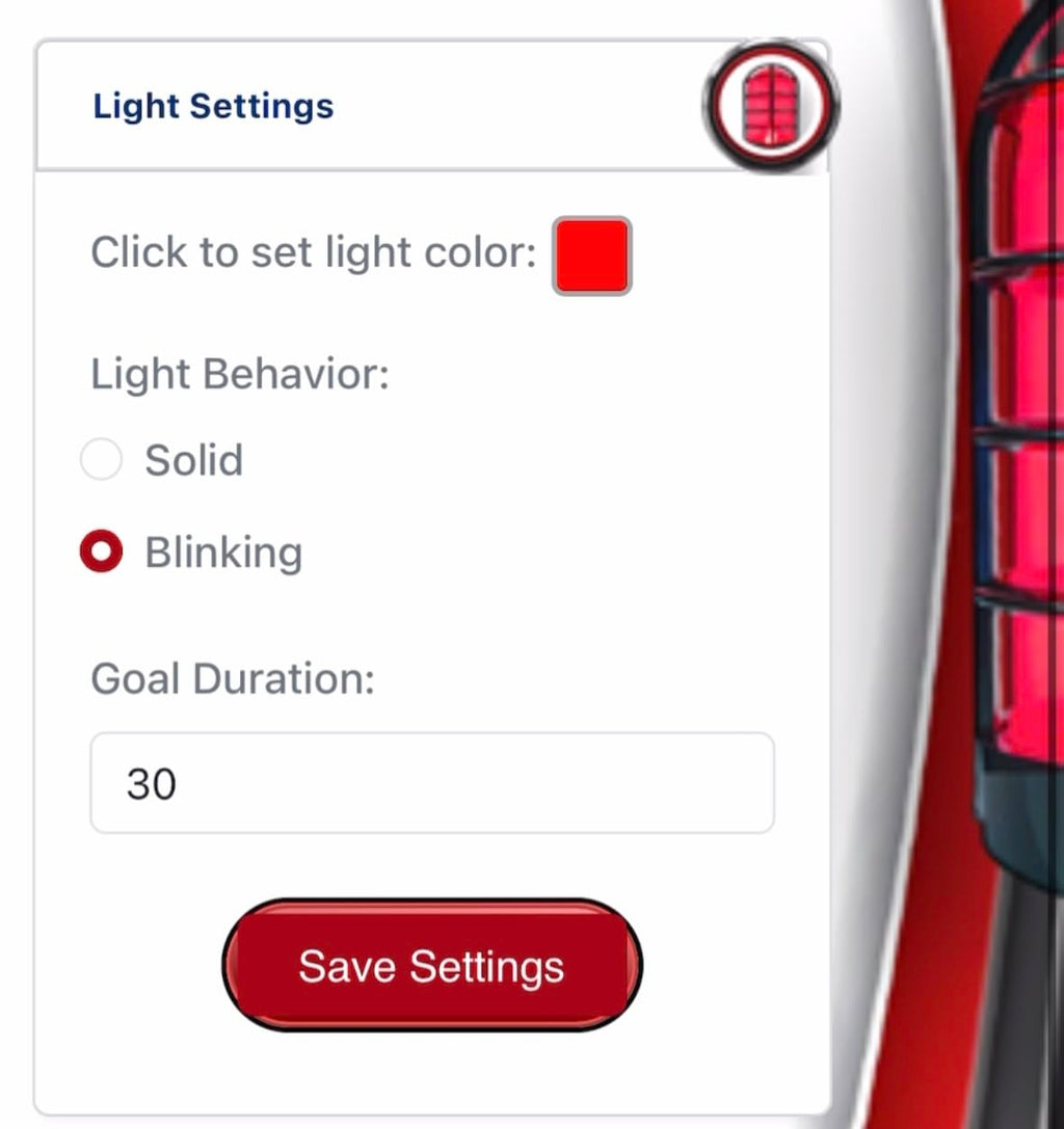 Hockey Goal Light All Sport Football Baseball Turns red When Your Team Scores. Linked to and Compatible with All Arena scoreboards, Works with Any Mobile Device on WiFi Network