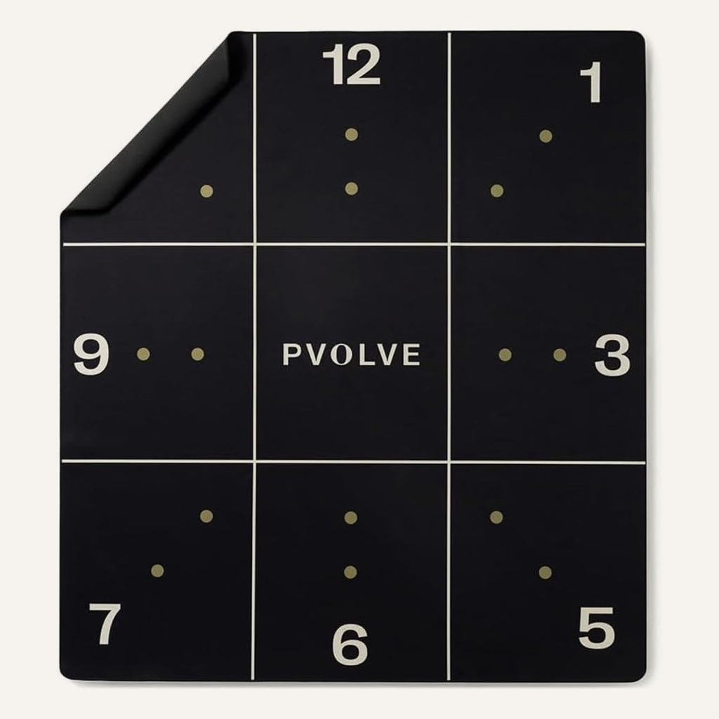 Pvolve Precision Mat - Home Workout Equipment, 4.6â x 4â x 2.2mm Rubber Mat for Home Gym, Cardio, Fitness, Designed To Be Used with The Pvolve Functional Fitness Method