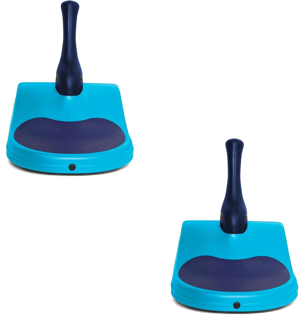 Freestyle Mini Luge Snow Sled â Made in USA â Lightweight Steerable Sit-Down Racer (Aqua Blue, 2 Pack)