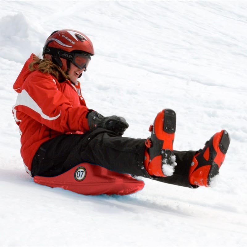 Freestyle Mini Luge Snow Sled â Made in USA â Lightweight Steerable Sit-Down Racer