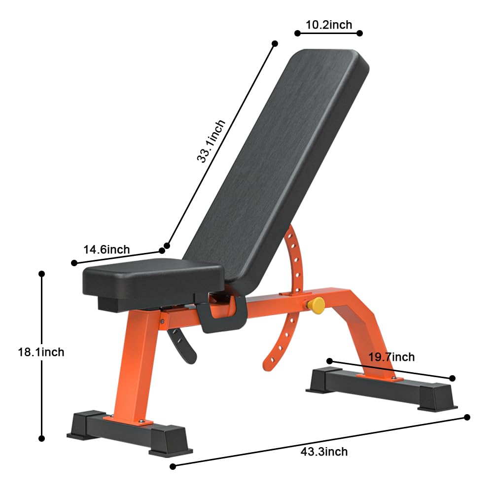 Adjustable Bench,Incline Flat Decline Sit Up Weight Bench,Dumbbell Stool