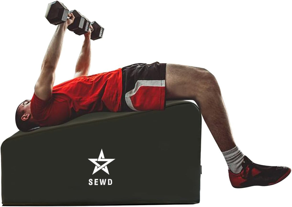 Pilates and Yoga Bench by SEWD â Portable Workout Bench for Full Body Exercise with Handle â Weight Training, AB Workout, Hip Thrust and Glute Training Home Gym Equipment