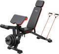 VEVOR Weight Bench, 800lbs/660lbs Adjustable Weight Bench Press for Full Body Workout, Exercise Sit-up Bench for Home Gym Strength Training, Multiple Functions, Fast Adjustment