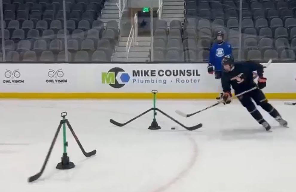 Potent Spin Defender 2.0 â App-Powered Rotating Hockey Defense Training System