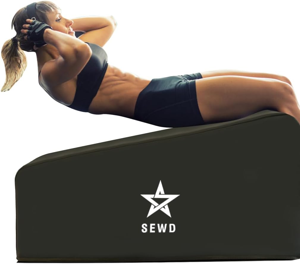 Pilates and Yoga Bench by SEWD â Portable Workout Bench for Full Body Exercise with Handle â Weight Training, AB Workout, Hip Thrust and Glute Training Home Gym Equipment