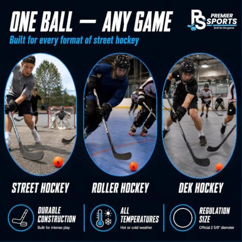 PS Bundle 54â Junior Steel Street Hockey Goal + 12-Pack Street Hockey Balls