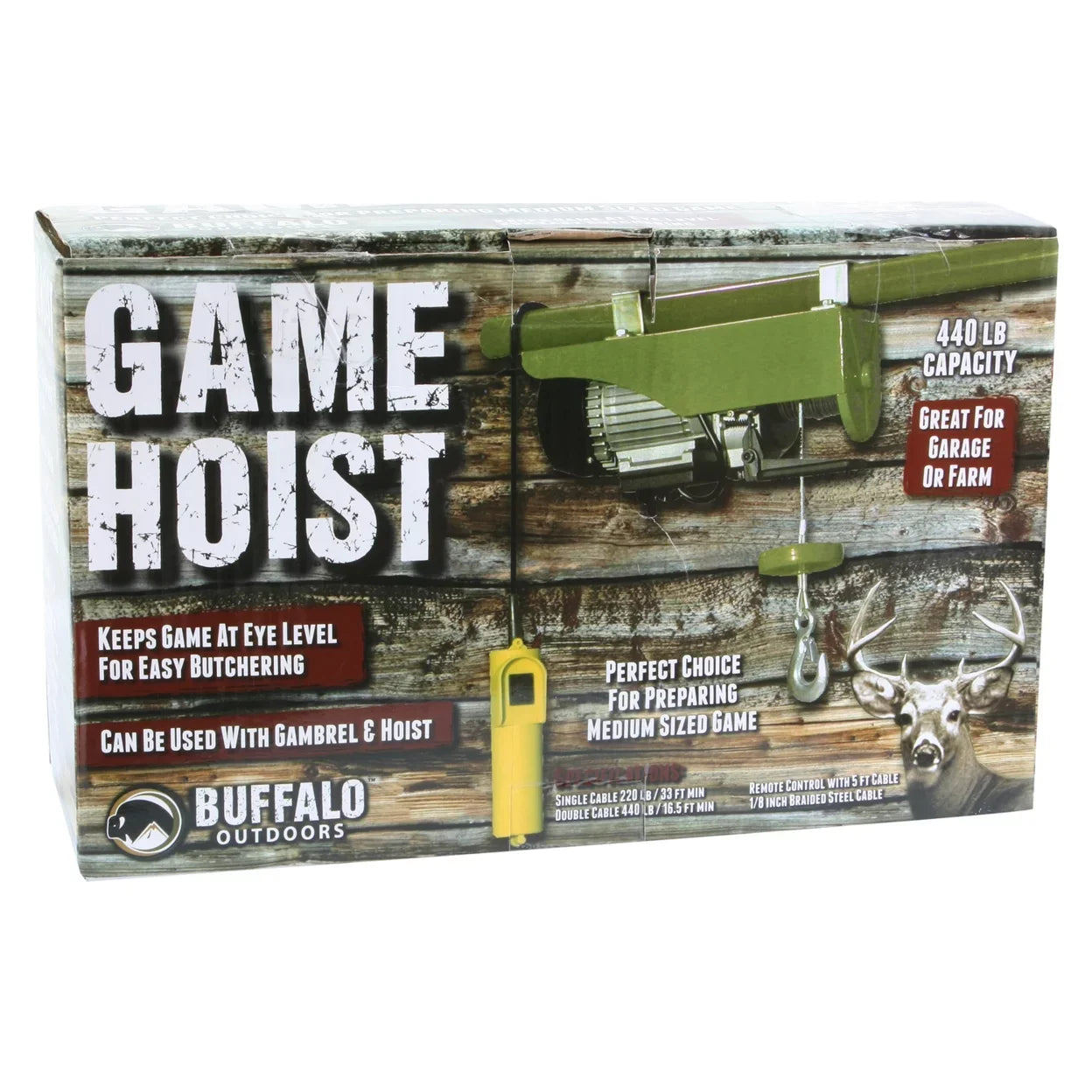 Buffalo Tools 440 lb Electric Hoist Metal EHOISTUL