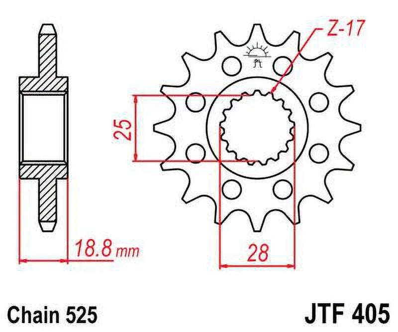 Front & Rear Sproket Kit for BMW F800 R-JTR6.47 for 8.5mm bolts-K73 09-16 JT Sprockets
