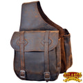 98HS Leather Horse Saddle BagÂ Leather Chap For Trail Hilason