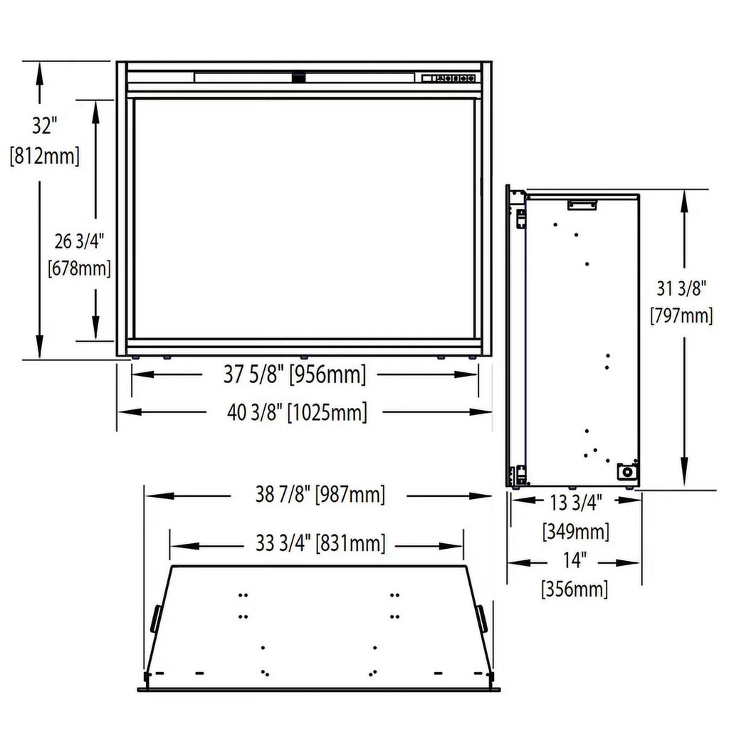 Napoleon 40 in. Built-in Electric Firebox Insert