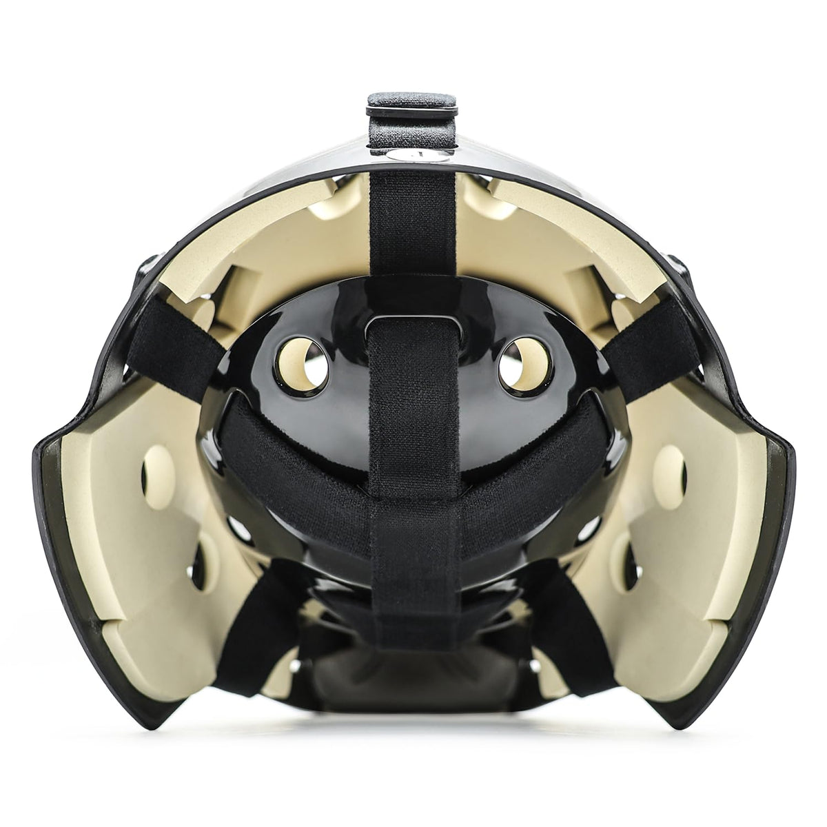 GY Hockey Helmet Combo with Facemask Senior Ice Hockey Goalie Helmet Adult/Cat-Eye Cage, Professional PC & ABS Shell/ 304 Stainless Steel Face Cage/Dual-Layer Lining
