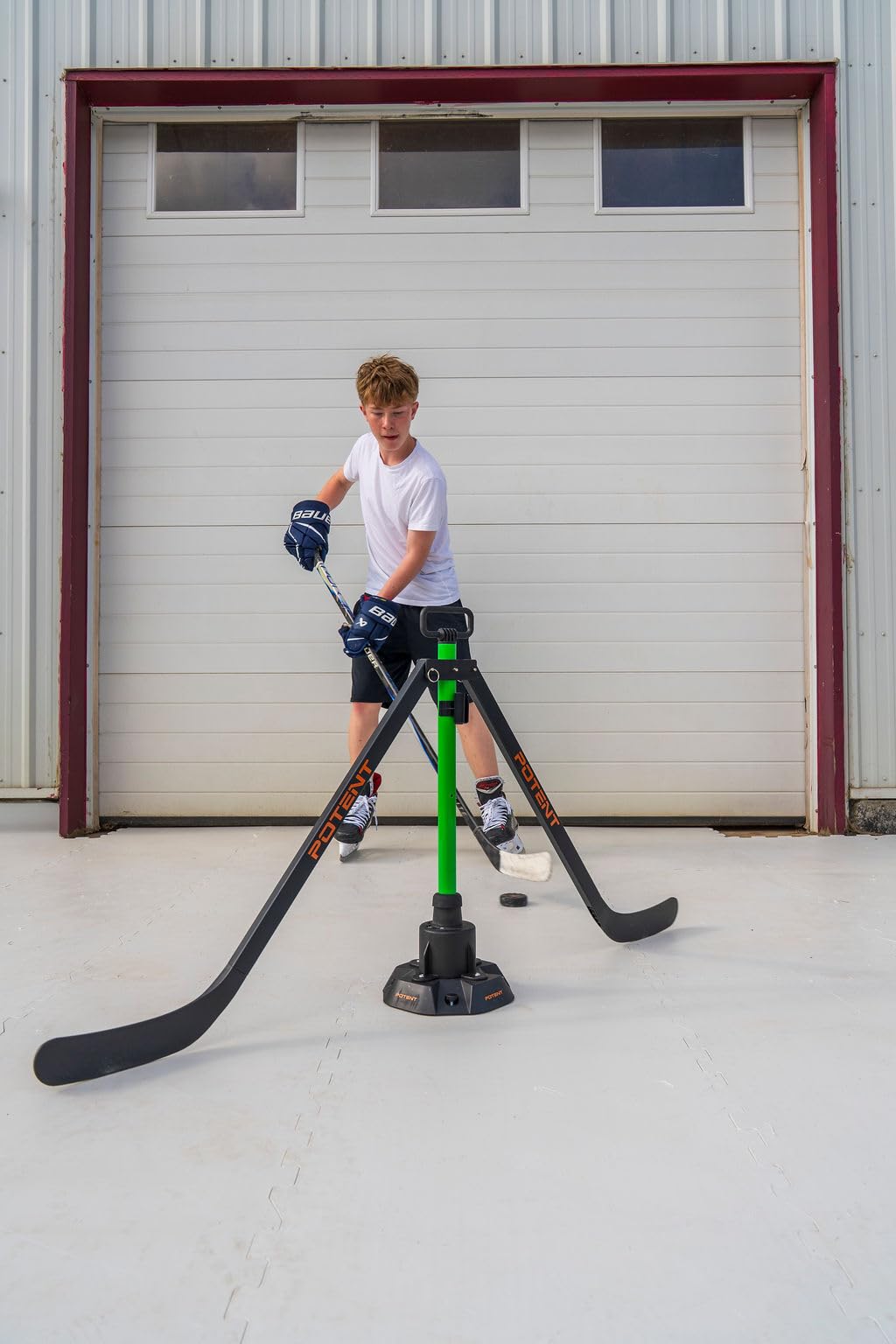 Potent Spin Defender 2.0 â App-Powered Rotating Hockey Defense Training System