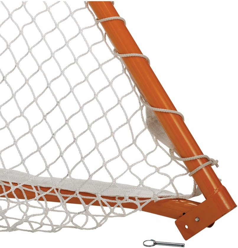 STX Lacrosse Folding Backyard Lacrosse Goal, Orange, 6 x 6-Feet