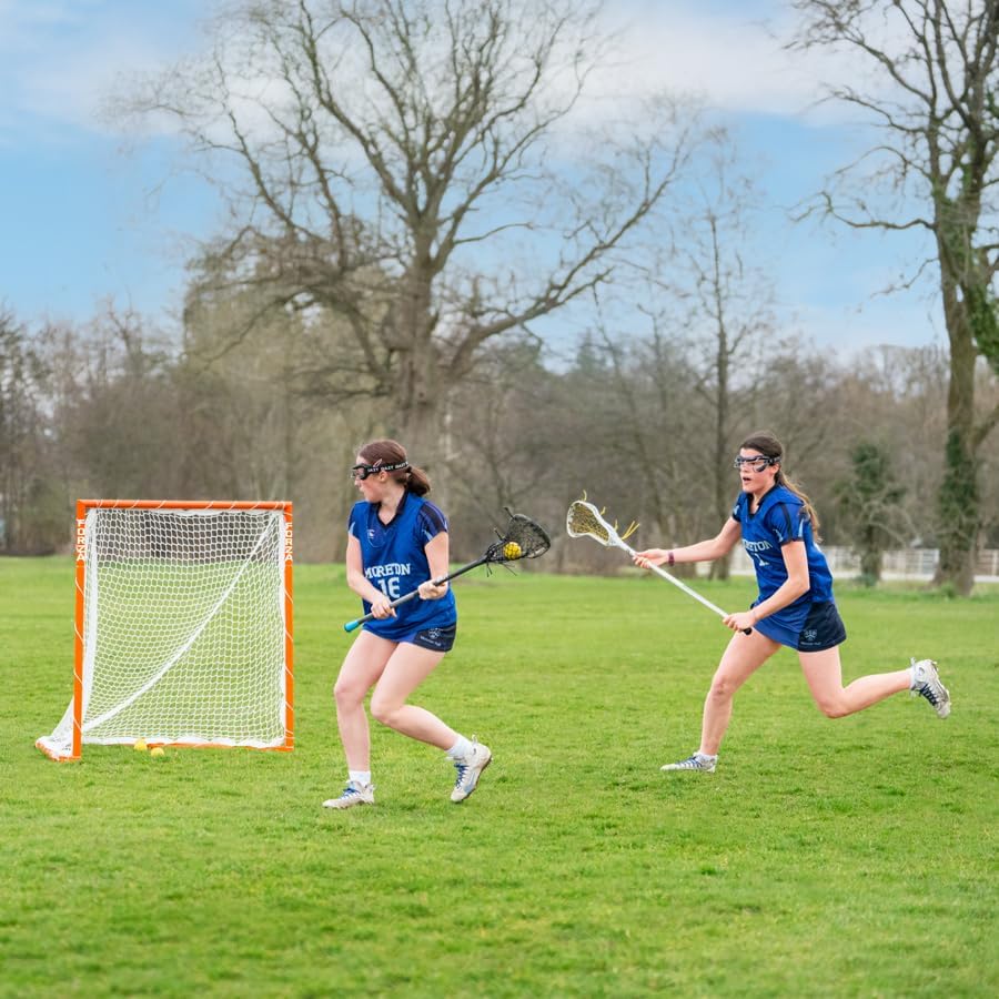 FORZA Folding Lacrosse Goal | Portable Steel Frame with Training Net â Weatherproof & Freestanding with Easy Fold for Storage â for Indoor and Outdoor Use