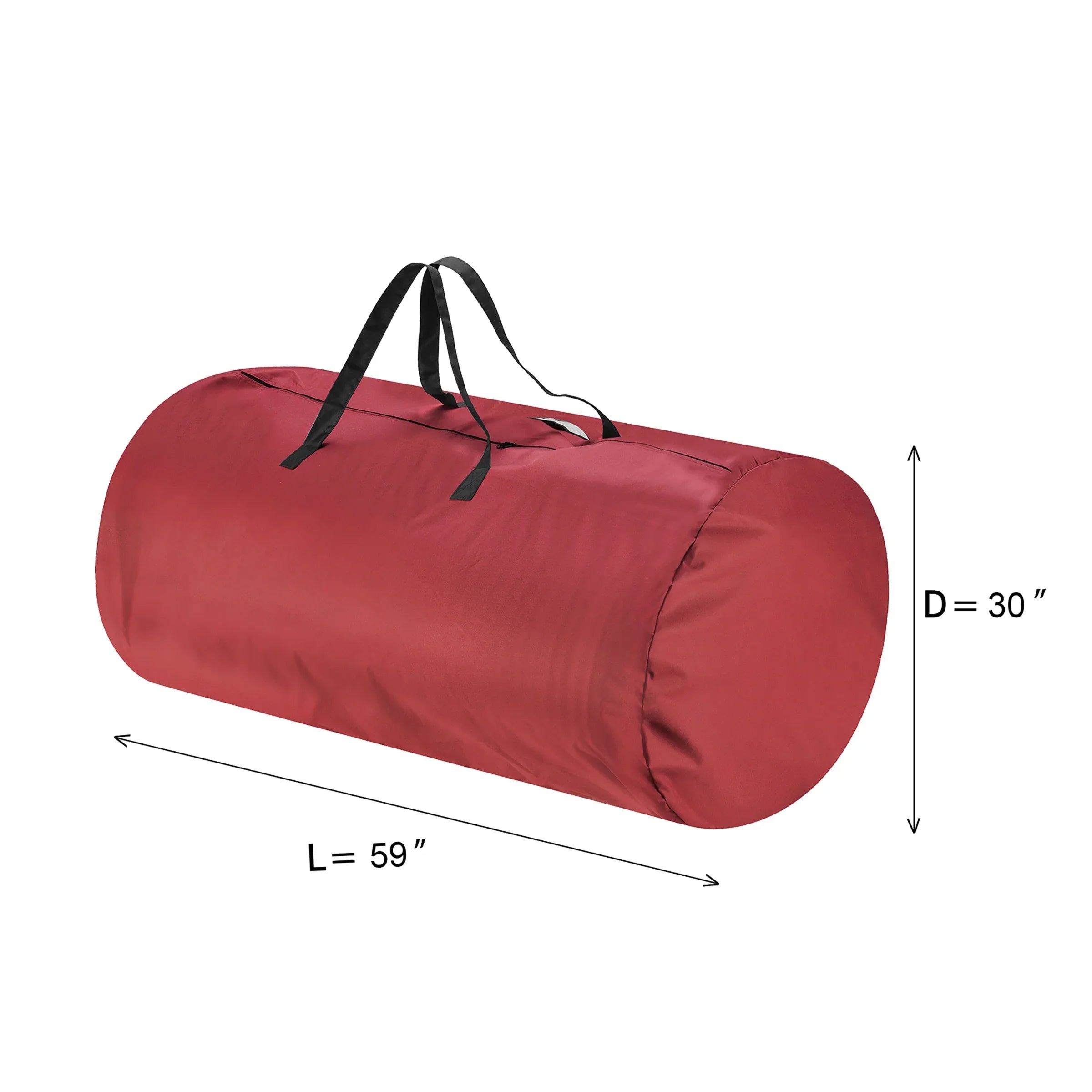 Tiny Tim Totes 83-DT5563 5700 Canvas Christmas Tree Storage Bag - Extra Large - 12 ft. Tree - Red