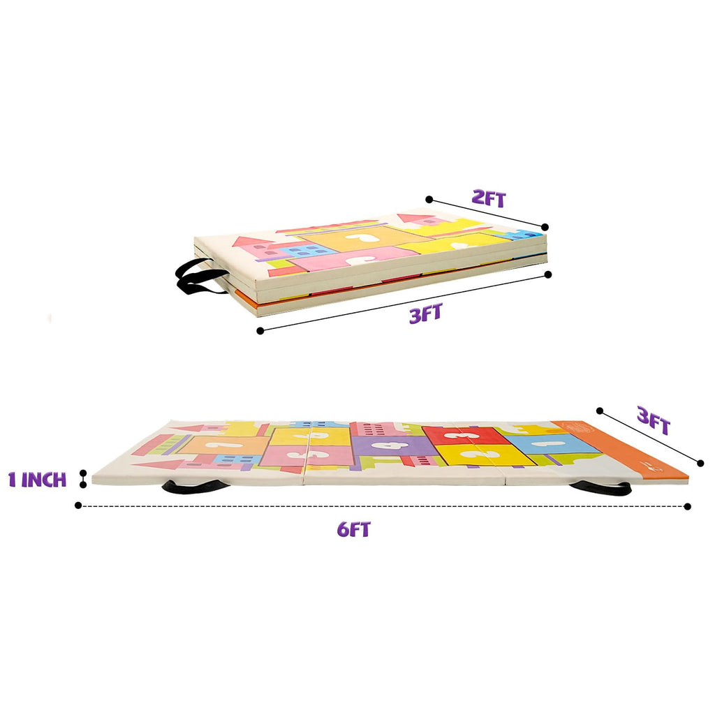 Kangaroo Hoppers Gymnastics Tumbling Mats Foldable Gym Tumble Mat for Kids