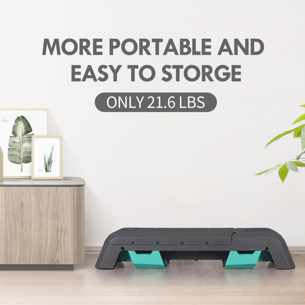 leikefitness Exercise Step Platform, Multifunctional Aerobic Deck