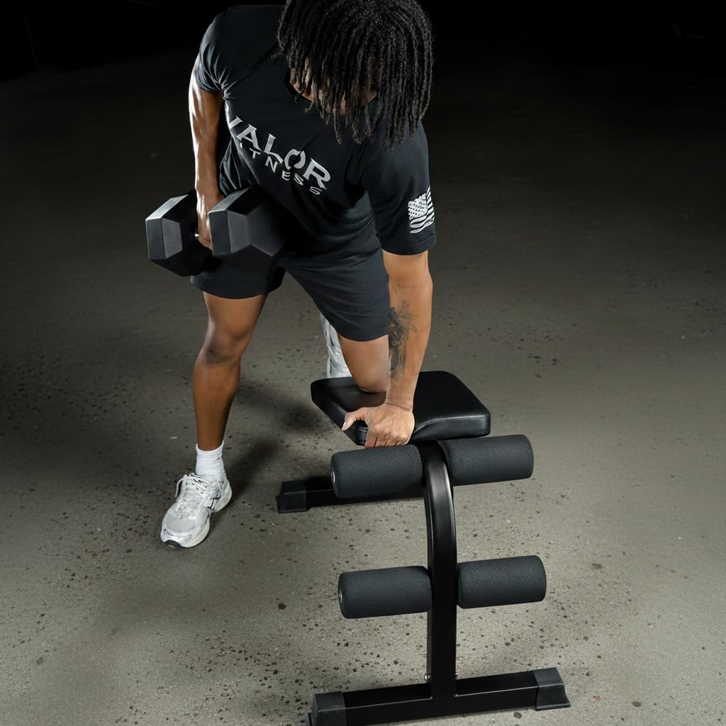 Valor Fitness Decline Sit-Up Bench for Ab Workouts â Heavy Duty Abdominal Slant Board for Crunches, Core Training, Russian Twists, Ab Raises â 650 lb Max Weight â Adjustable Fit â Home Gym Bench