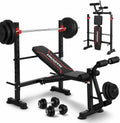 750LBS Adjustable Weight Bench Set for Full Body Workout