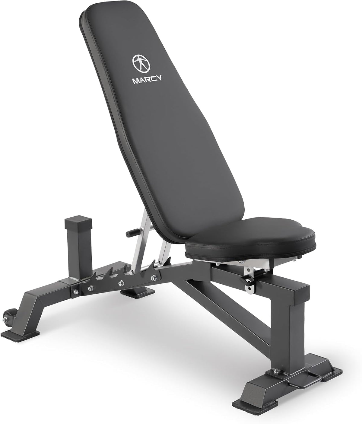Marcy Deluxe Adjustable Utility Weight Bench for Home Gym Weightlifting and Strength Training SB-8062