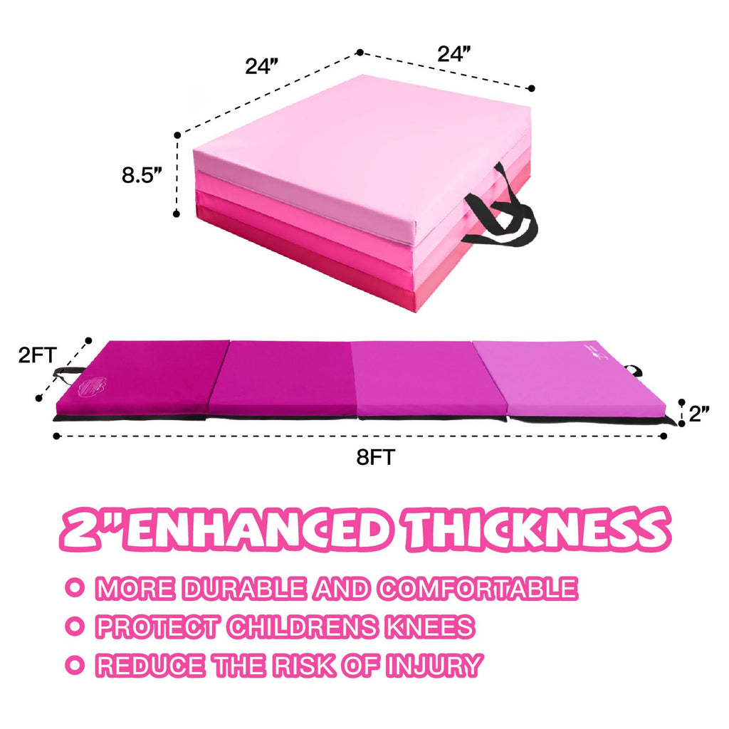 Kangaroo Hoppers Gymnastics Tumbling Mats Foldable Gym Tumble Mat for Kids