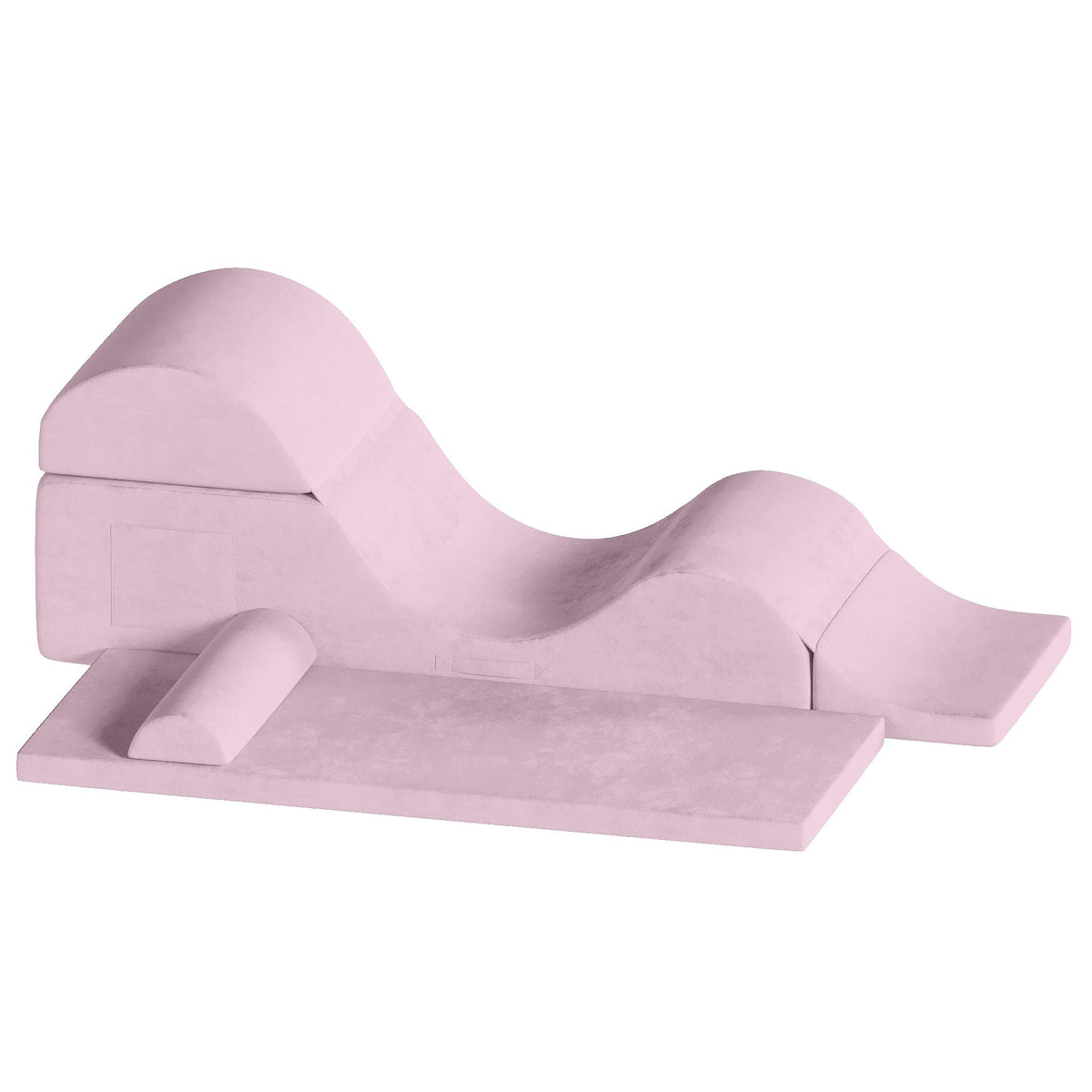 Convertible Yoga Chair for Adults, Ergonomic Foam Lounge with Lumbar Pillow