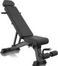 YOUTEN 1300 LB Weight Bench With Headrest Heavy Capacity | 9-4-4 90Â° Adjustable Incline Decline Exercise Chair for Home Gym More Stable and Durable | Foldable Training Lifting Bench | Dragon Flag Handle for Abdominal Arm Workout 2025 New Version