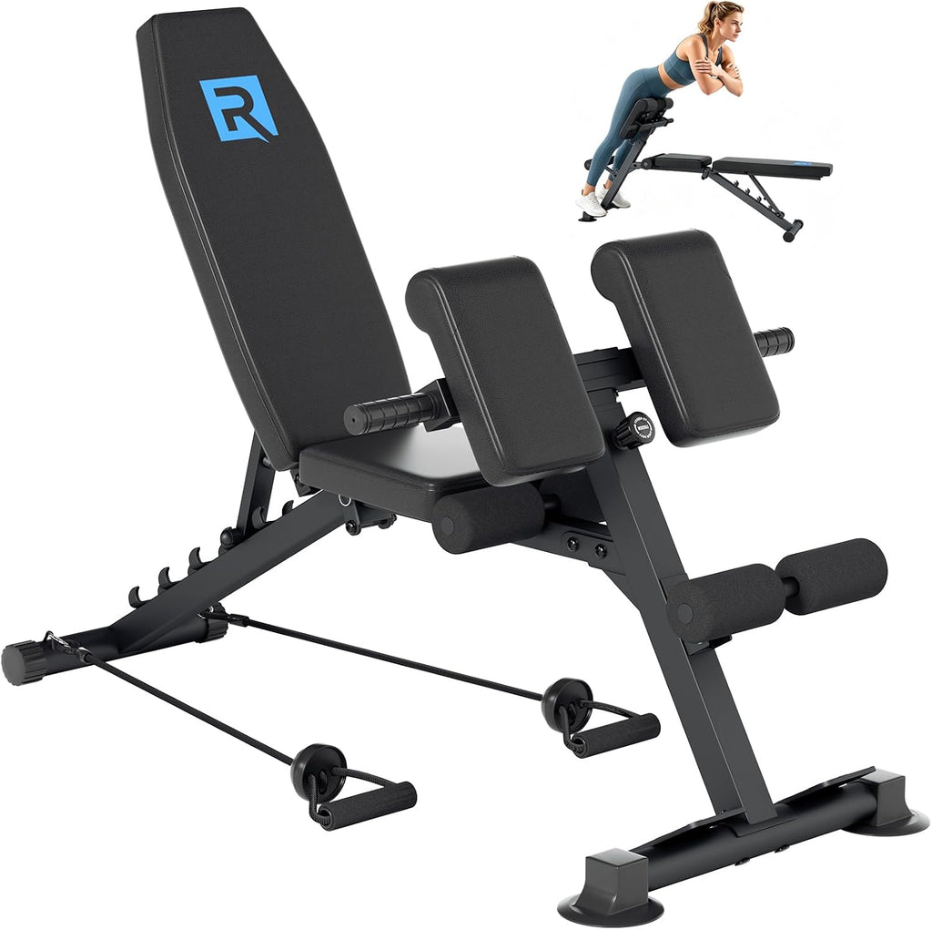 Multi-Functional Weight Bench Adjustable Roman Chair Ab Trainer
