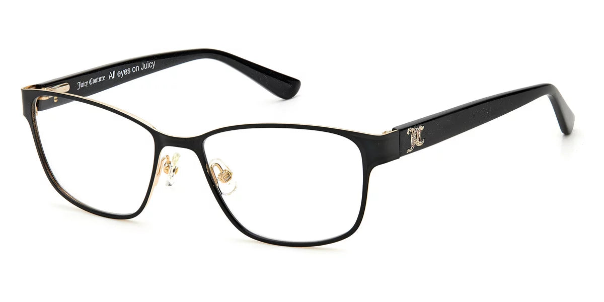 Juicy Couture 210 Full Rim Rectangular Matte Ebony Eyeglasses