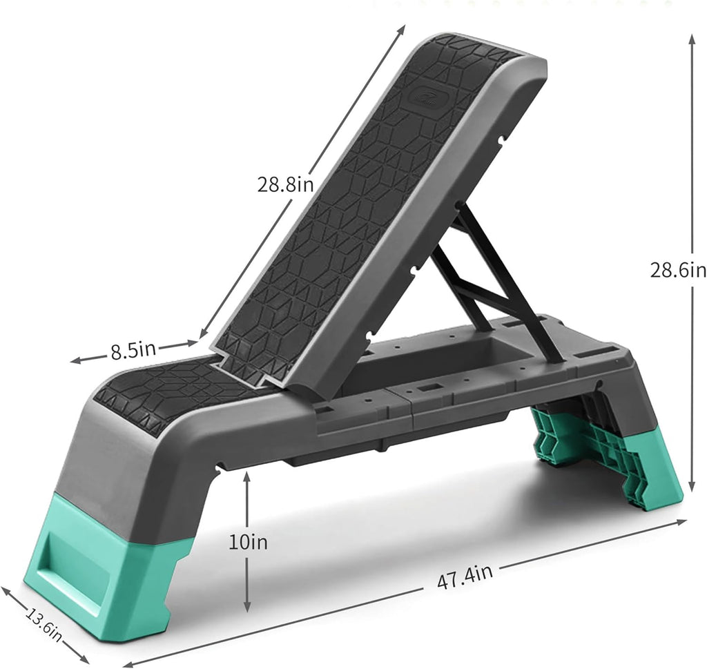 leikefitness Exercise Step Platform, Multifunctional Aerobic Deck