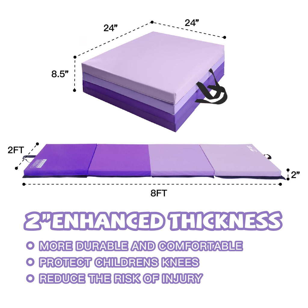 Kangaroo Hoppers Gymnastics Tumbling Mats Foldable Gym Tumble Mat for Kids