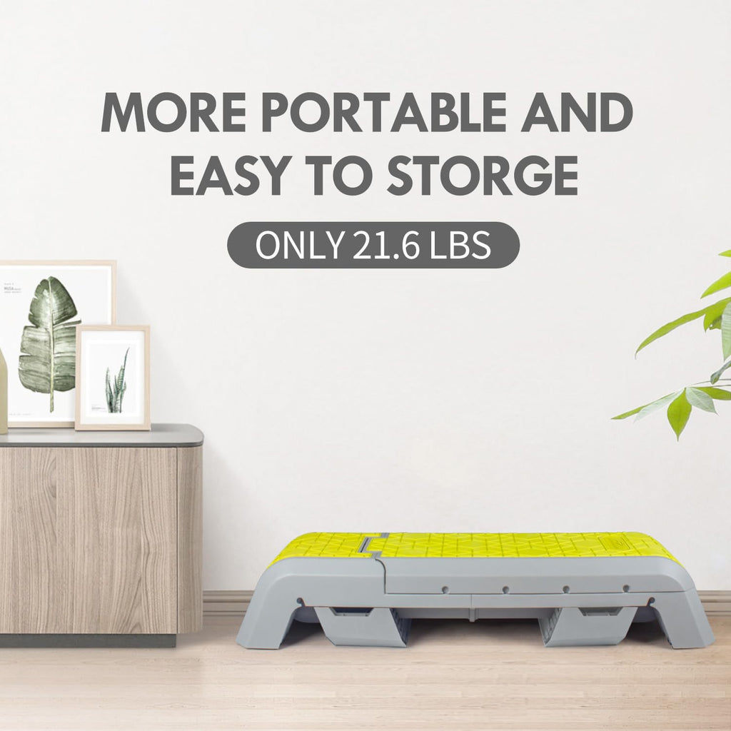 leikefitness Exercise Step Platform, Multifunctional Aerobic Deck