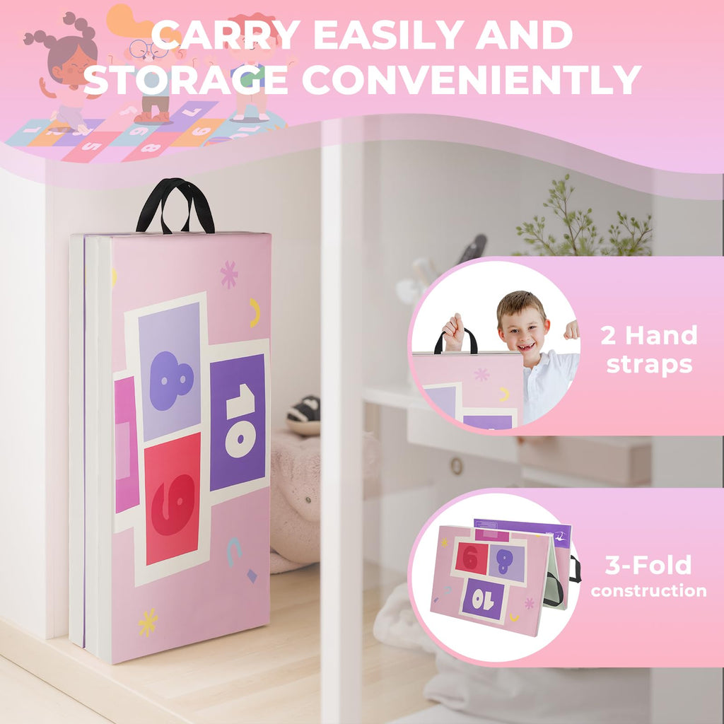 Kangaroo Hoppers Gymnastics Tumbling Mats Foldable Gym Tumble Mat for Kids
