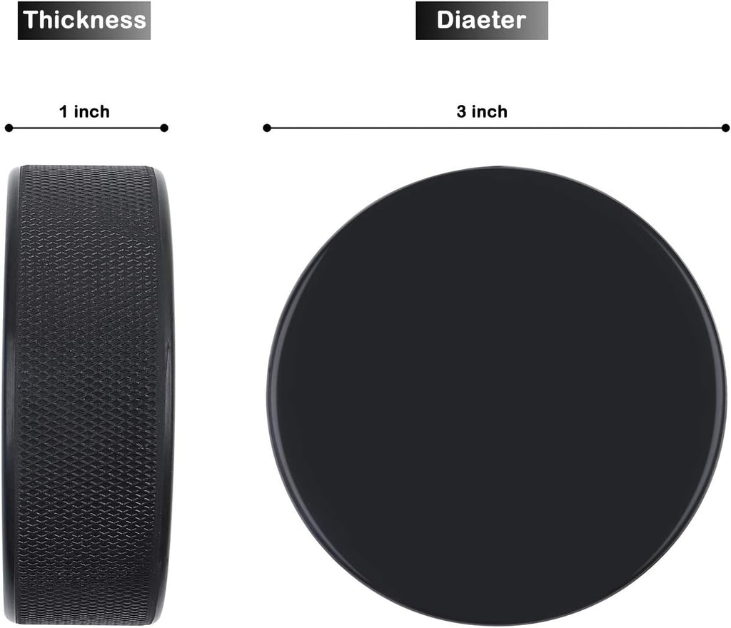 Ice Hockey Pucks, 100pcs, Black, High Grade Pucks