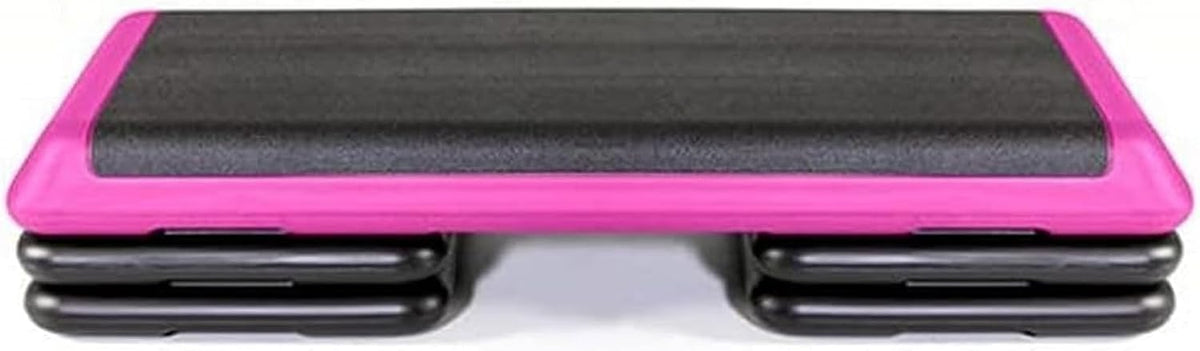 The Original STEP Exercise Step Platform, Health Club Size Stepper for Exercise at Home with 4 Stackable Risers for Height Adjustments