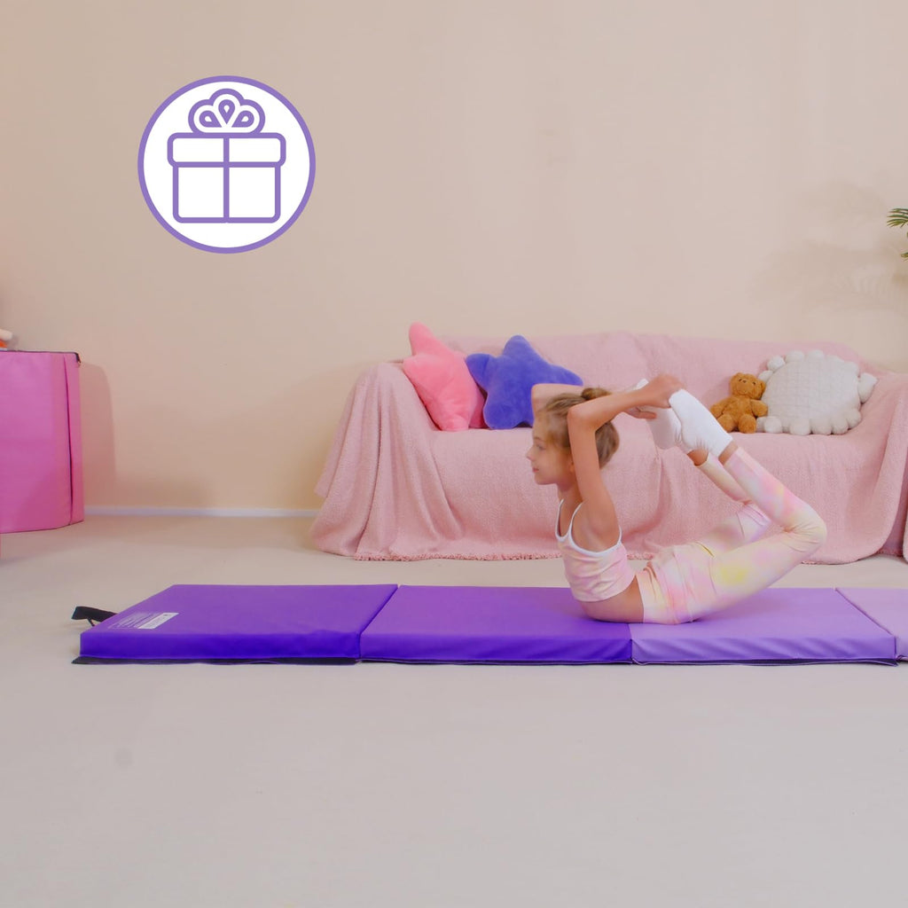 Kangaroo Hoppers Gymnastics Tumbling Mats Foldable Gym Tumble Mat for Kids