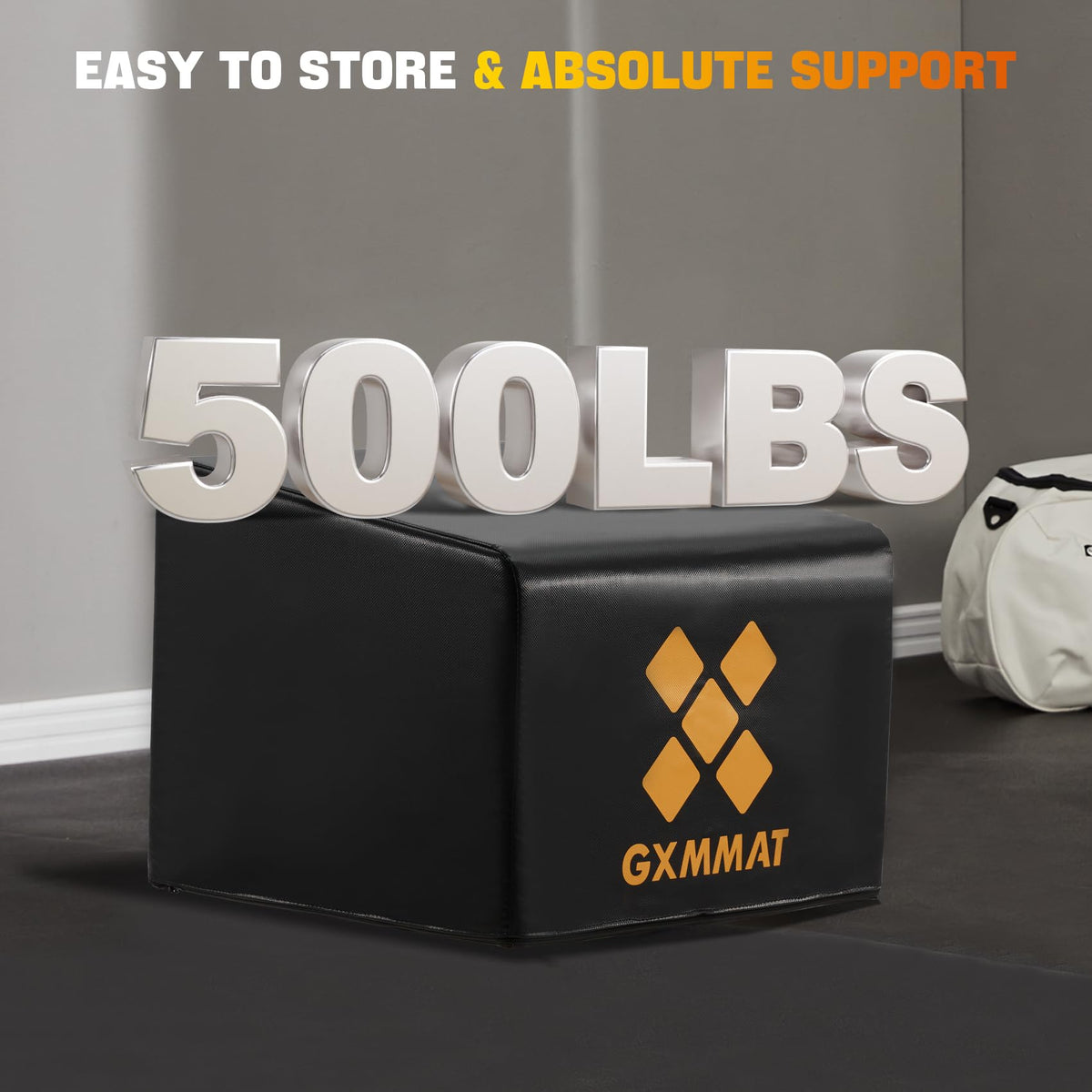 GXMMAT Hip Thrust Bench, Multi-Functional Hip Thrust Machine with Non-Slip Bottom Surface, Hip Thrust Box at Home Gym for Glute Bridge, Push-Ups, Squat, Ab Exercise, and All Body Workout Equipment