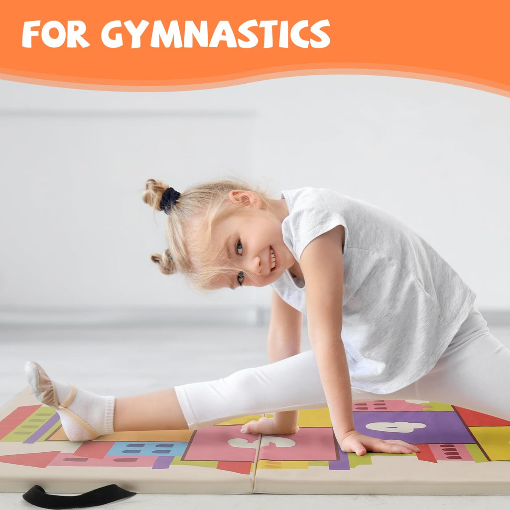 Kangaroo Hoppers Gymnastics Tumbling Mats Foldable Gym Tumble Mat for Kids