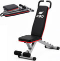 Adjustable Exercise Chair for Home Gym â Foldable Back Extension Bench for Core, Hip & Lower Back Workout â Multi-Functional Hyperextension Bench for Full-Body Exerciseï¼with Illustrated Training Action Guideï¼