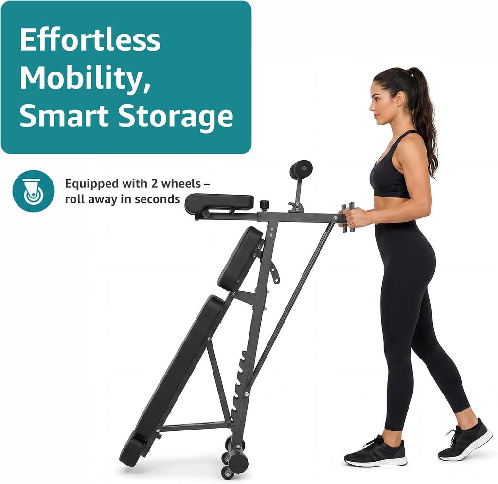 OLIXIS Adjustable Weight Bench, 660 LBS Foldable Workout Bench Press