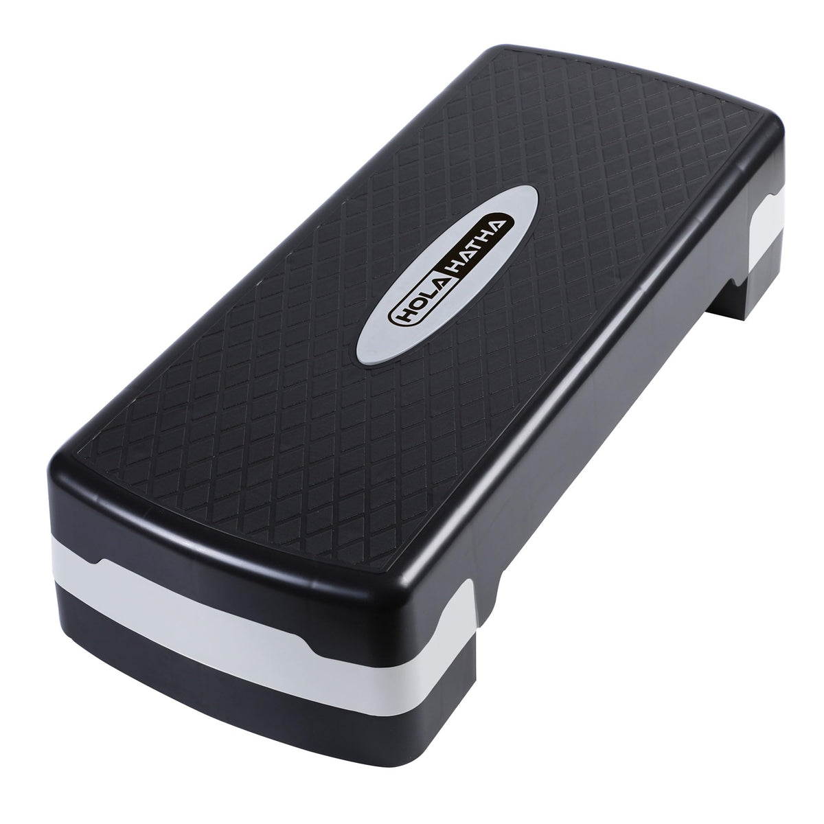HolaHatha Compact Portable Aerobic Step Platform Exercise Fitness Equipment, Cardio Stepper with Adjustable Height for Home Gym