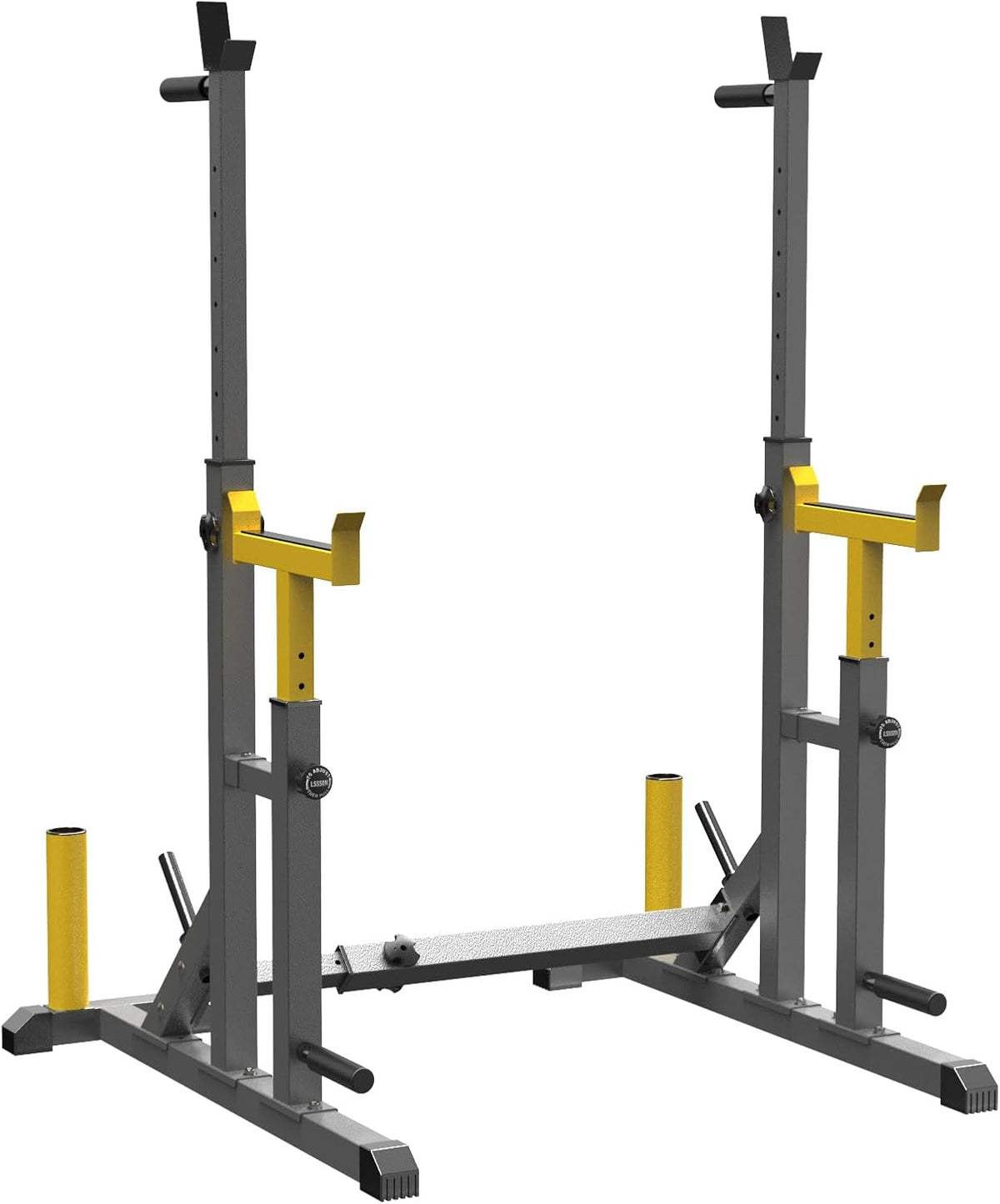 K KiNGKANG Adjustable Squat Rack,Bench Press for Home Gym Load 690LBS