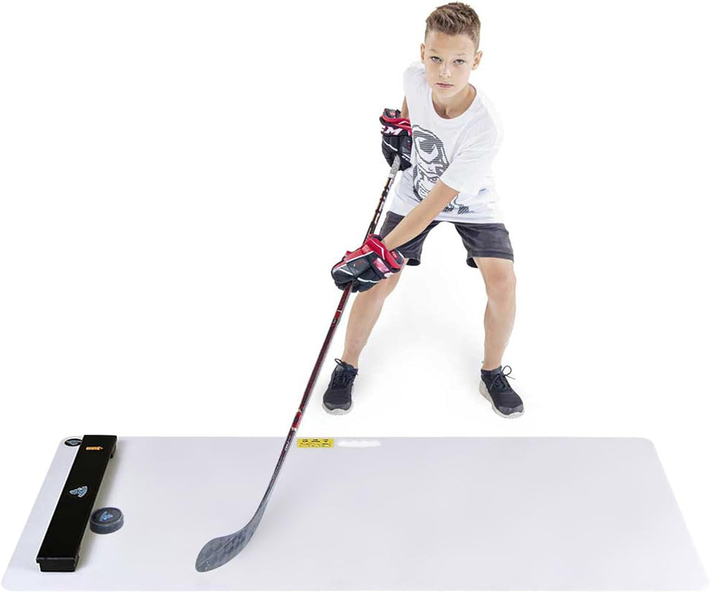 Hockey Revolution Shoot Pad - Hockey Sports Training Aid for Shooting, Passing and Stick handling - Hockey Skills Training Practice Surface 30"x 60" - Reel Ice Feeling Roll Board