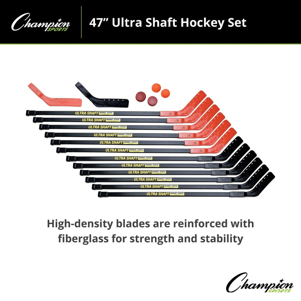 Champion Sports Ultra Shaft Hockey Set