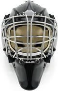 GY Hockey Helmet Combo with Facemask Senior Ice Hockey Goalie Helmet Adult/Cat-Eye Cage, Professional PC & ABS Shell/ 304 Stainless Steel Face Cage/Dual-Layer Lining