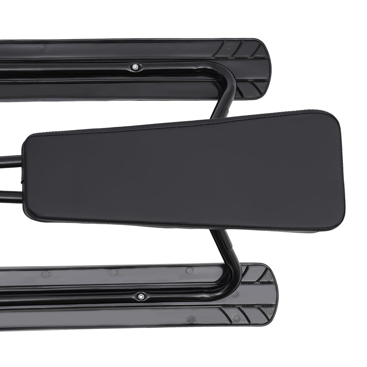 Snow Racer Sled, Steerable Ski Slider with Twin Serrated Brakes, 220lbs Load Capacity Winter Sport Sled for Adults Children