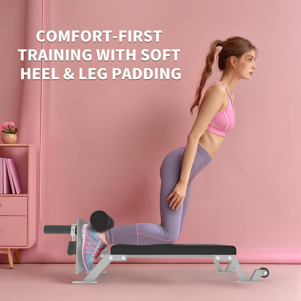 Garvee Nordic Curl Bench,Adjustable Hamstring and Glute Bench for Home Gym