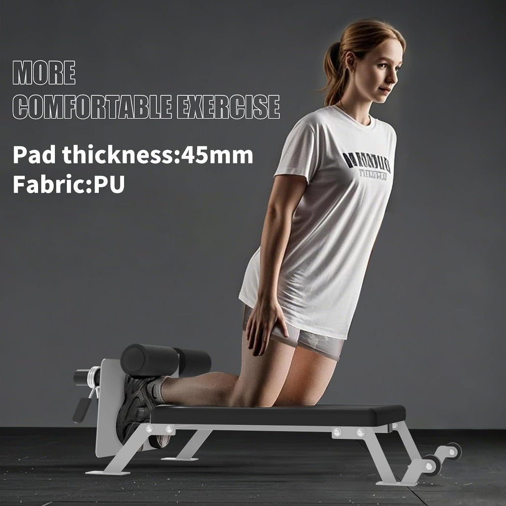 Garvee Nordic Curl Bench,Adjustable Hamstring and Glute Bench for Home Gym